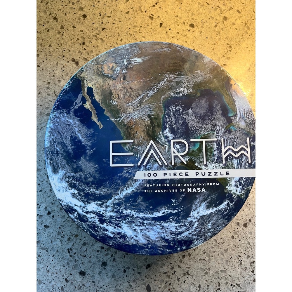 NASA‎ Earth 100 Piece Circular Jigsaw Puzzle Space Photography Round New Sealed